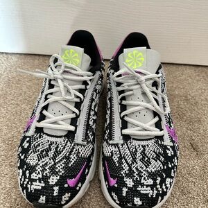 Stylish Black and Purple Women's Sneakers